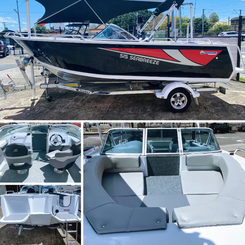 Horizon Boat For Sale - Stryker Painted Profile & Top View